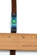 Skinny Glass & Suede Bracelet